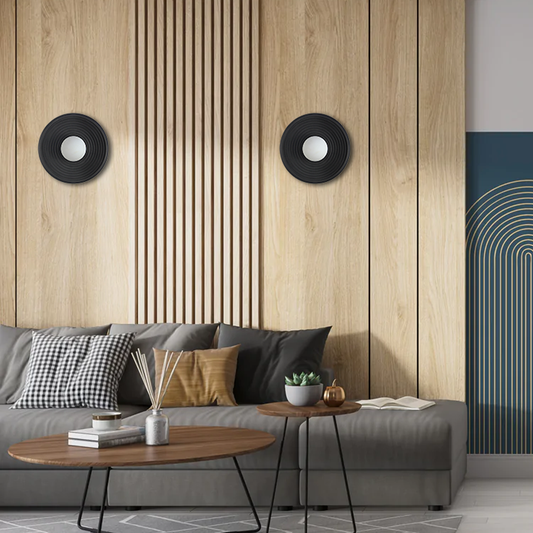 CHROMA Concentric | Applique murale en bois minimaliste